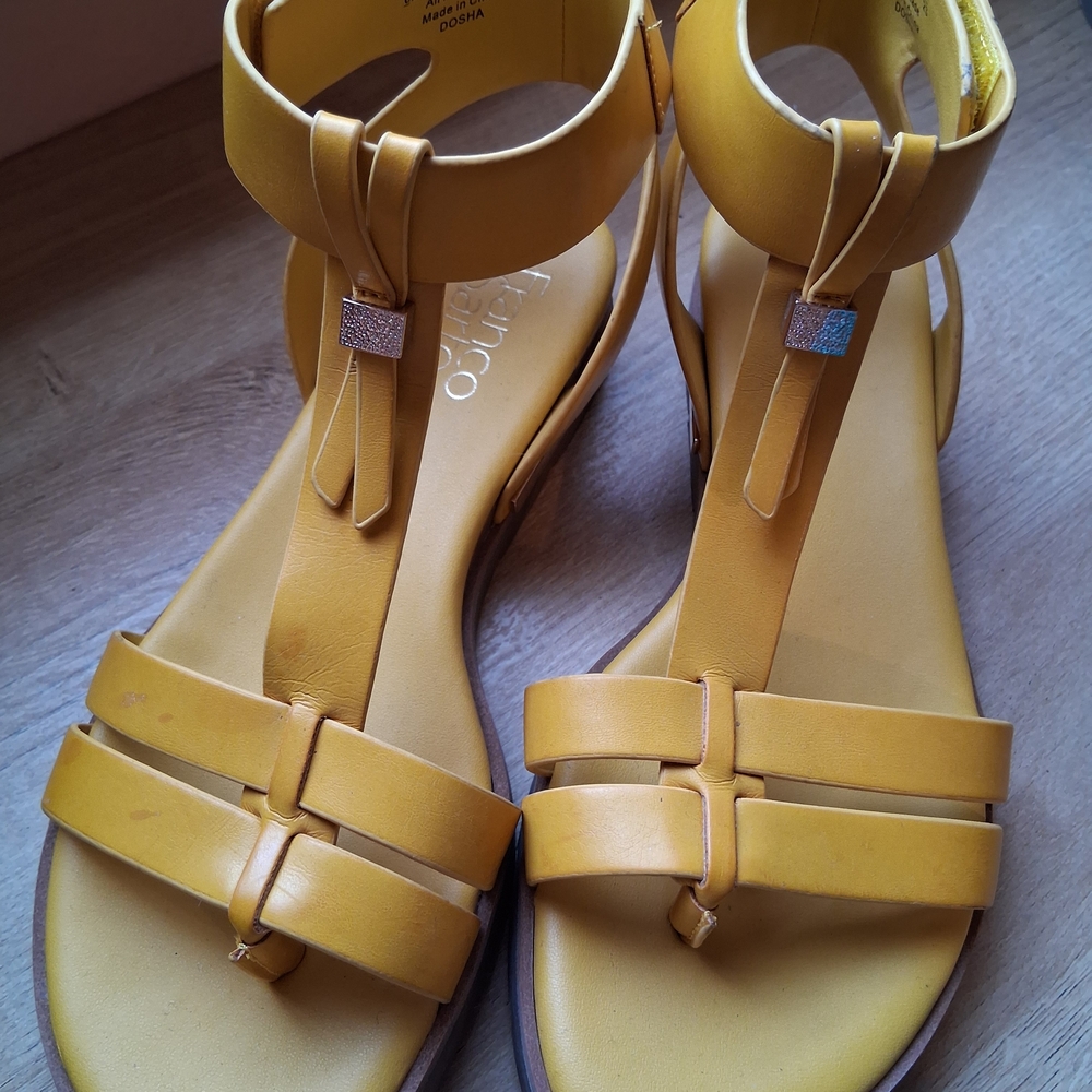 PRICE DROP Franco Sarto Mustard Yellow Sandals
